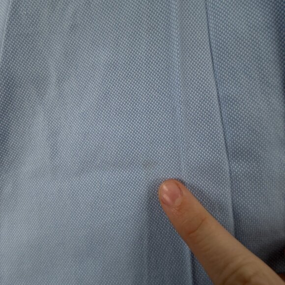 David Donahue Long Sleeve Button Up Shirt Men Cotton Trim Fit 16.5 34/35 Blue ** - Picture 16 of 16